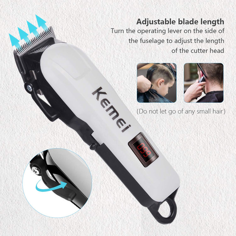 [Australia] - F.lashes Cordless Hair Clipper Hair Cutting Kit Rechargeable Low-Noise Household Hair Trimmer for Men 