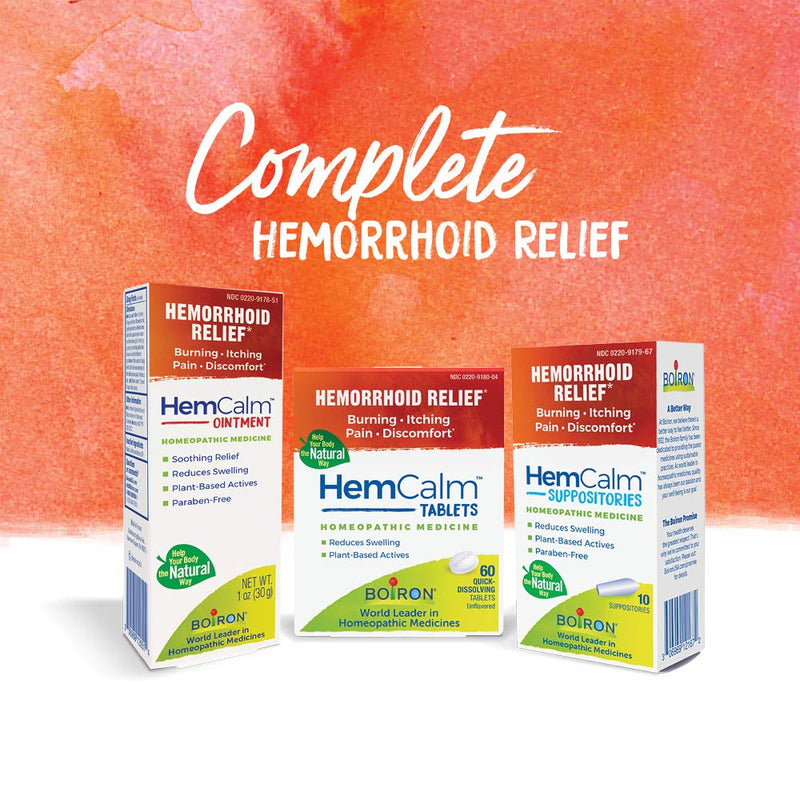 [Australia] - Boiron HemCalm Suppositories for Hemorrhoid Relief of Pain, Itching, Swelling or Discomfort - 10 Count 10 Count (Pack of 1) 