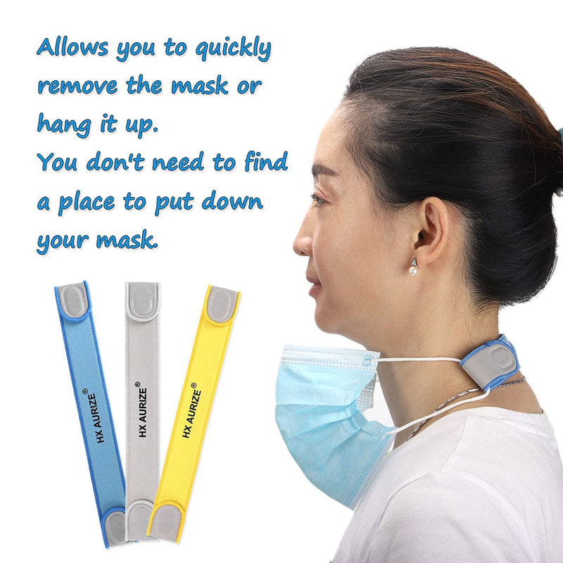 [Australia] - HX AURIZE Mask Strap Comfortable and Adjustable Mask Extender (Blue 1 Pcs) Blue 1 Pcs 