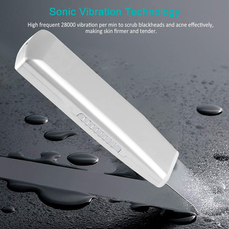 [Australia] - KINGA Facial Skin Scrubber blackhead remover deep facial cleansing Silver Color 