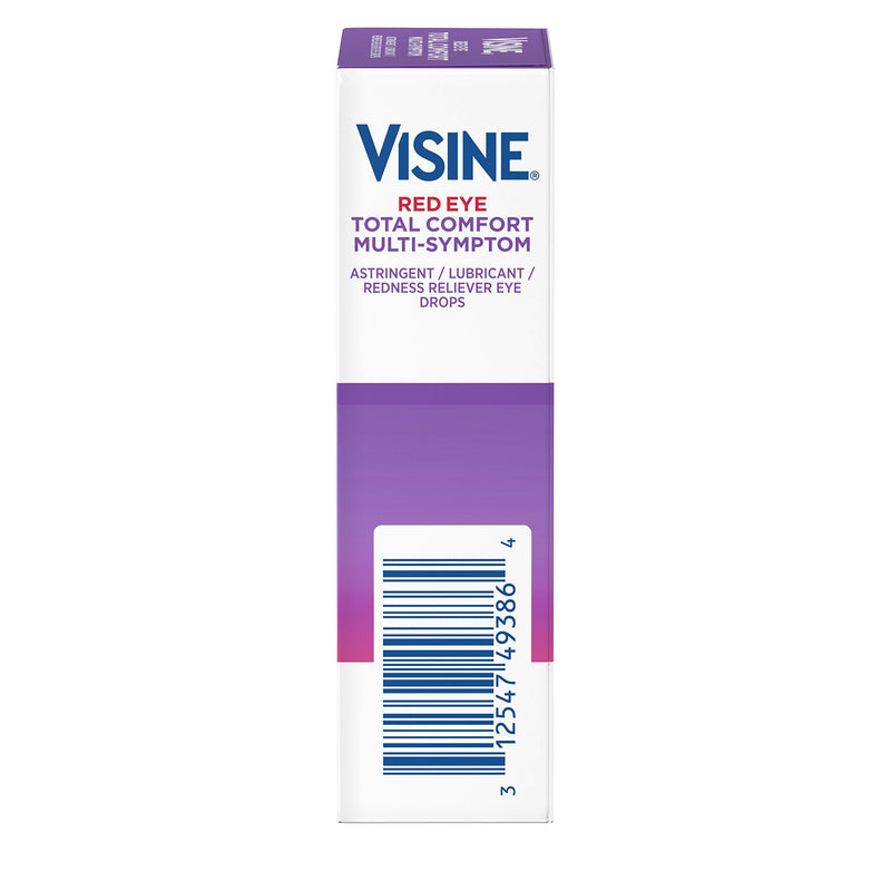 [Australia] - Visine Red Eye Total Comfort Multi-Symptom Eye Drops, 0.5 fl. oz 1 ea (Pack of 4) 