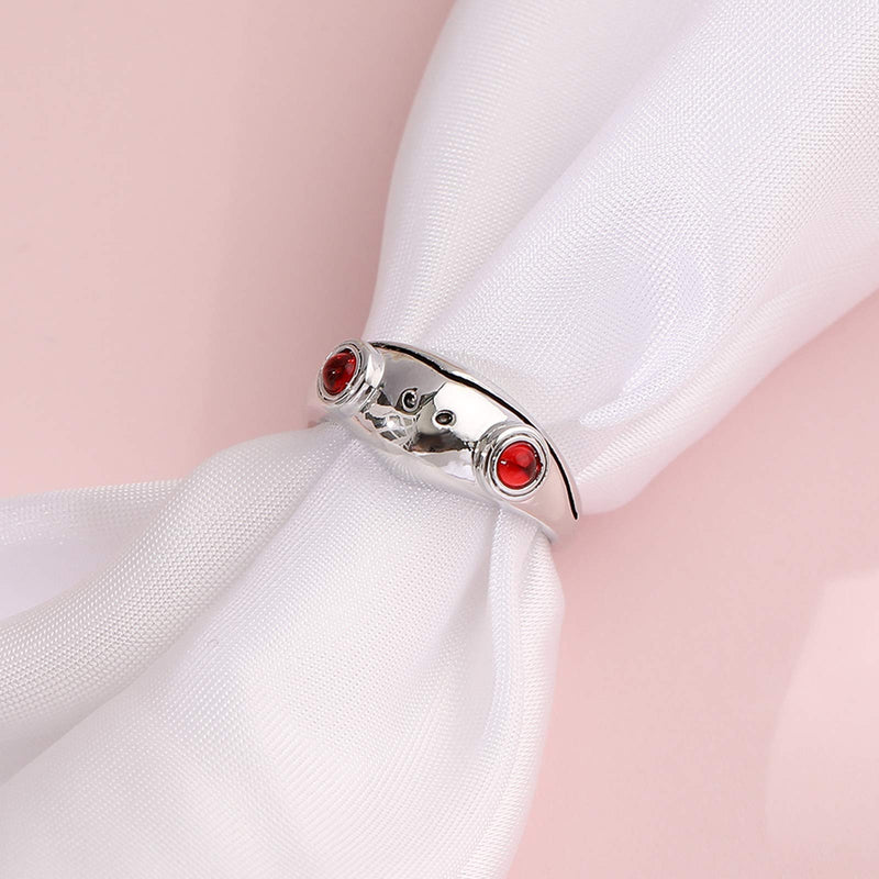 [Australia] - Hamibus Frog Ring, Frog Open Rings for Women, Cute Animal Open Ring Wedding, Frog Adjustable Ring Birthday Party Girls Party Jewelry red 