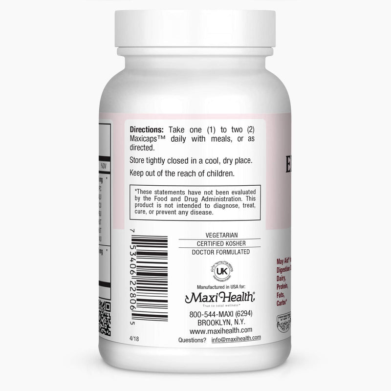 [Australia] - Maxi Health PremiumComplex Digestive Enzymes Aids Dairy & Fats, 60 Count 
