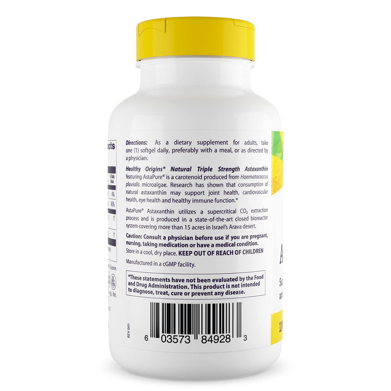 [Australia] - Healthy Origins Astaxanthin (AstaPure) 12 mg, 150 Softgels 150 Count (Pack of 1) 