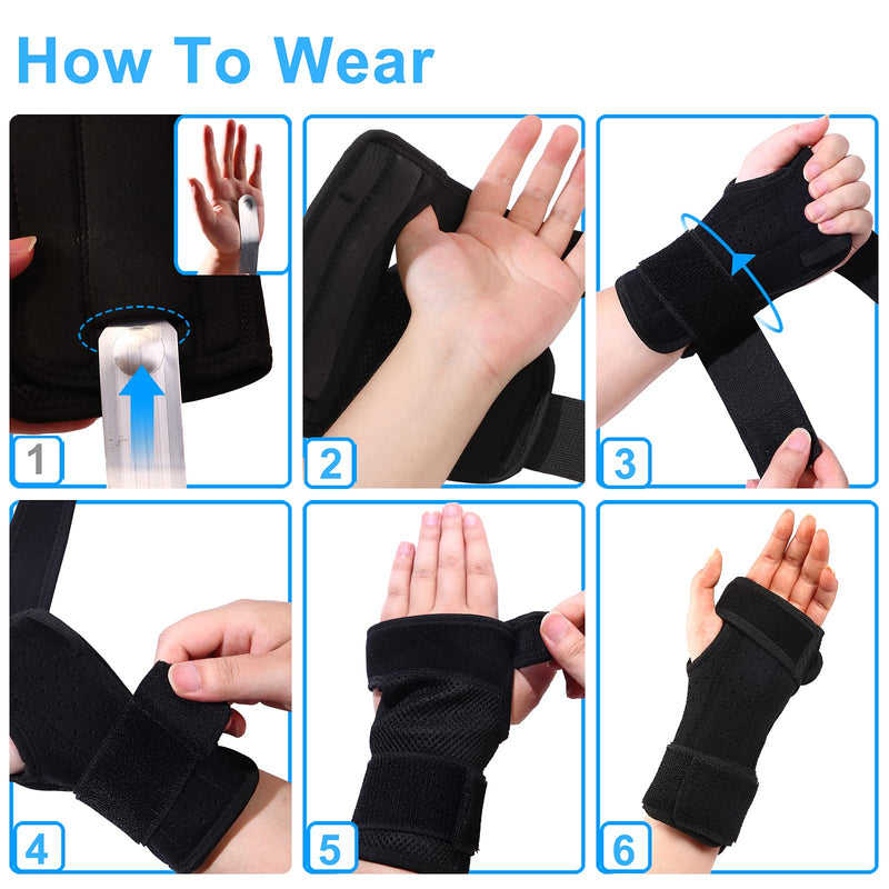 [Australia] - Carpal Tunnel Wrist Brace Night Support, PEIZSON Wrist Support Braces Right Hand with Splint for Tendonitis, Arthritis, Sprain, Carpal Tunnel Syndrome, Carpal Tunnel Pain Relief Brace for Men & Women L/XL 
