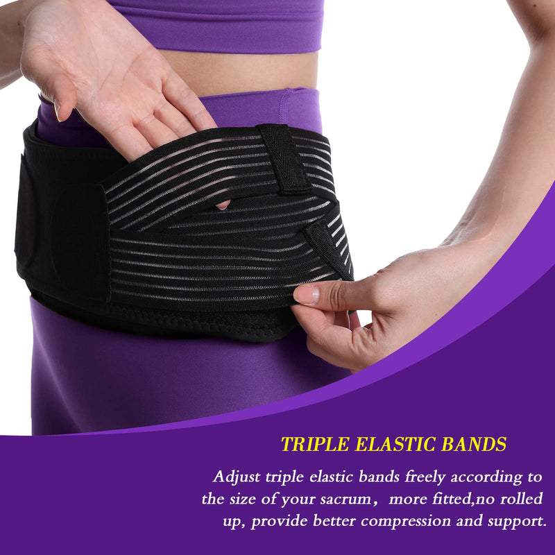 [Australia] - Si Joint Hip Belt for Women and Men - Stabilizing Si Brace Alleviates Inflammation Sciatica Belt - Anti-Slip Si Joint Belt - Trochanter Sacroiliac Support Belt 