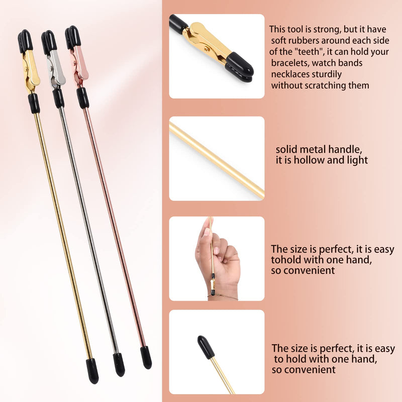 [Australia] - 3 Pieces Bracelet Tool Buddy Jewelry Helper - Fastening and Hooking Equipment for Necklace, Watch Band & Jewelry Clasps, Zippers and Closures 