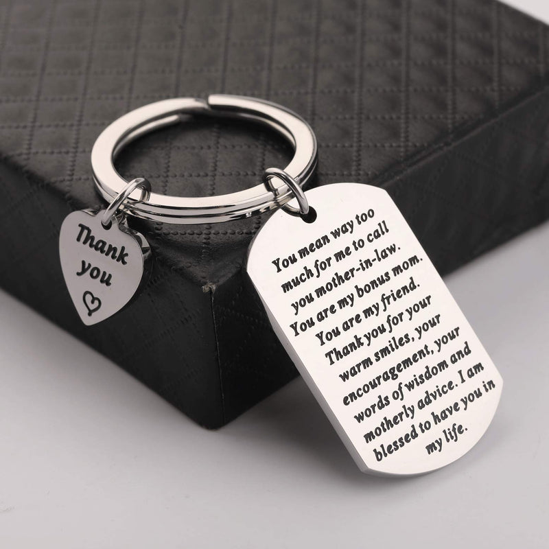 [Australia] - WSNANG Mother in Law Gift Future Mother Gift I Am Blessed to Have You in My Life Mother in Law Keychain Thank You Gift Wedding Gift 