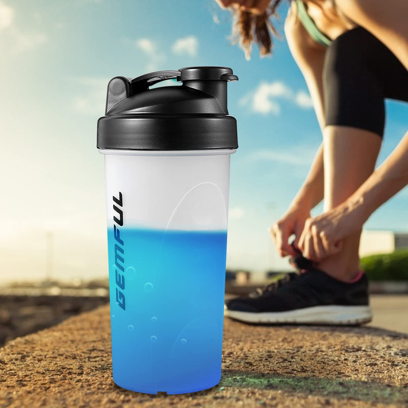 [Australia] - Shaker Bottle for Protein Mixes BPA-Free Leak Proof Smothies Mixer Water Cups 2 Pack 