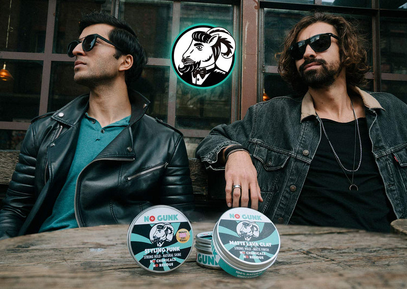 [Australia] - NO GUNK 100% Natural Hair Styling Clay For Men - Strong Hold - Matte Finish - Natural & Organic Ingredients - Matte Lava Clay (Original, 50g) Original 50 g (Pack of 1) 