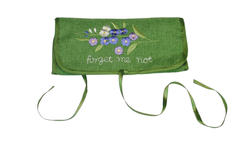 [Australia] - Jewelry Roll in a Forget-me-Not Design 