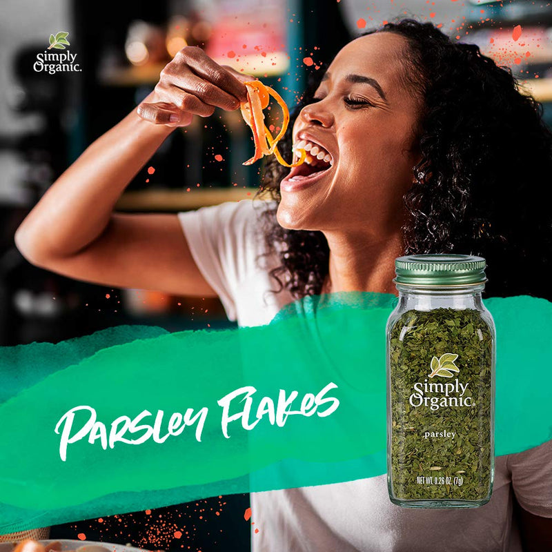 [Australia] - Simply Organic Parsley Flakes, Cut & Sifted, Certified Organic | 0.26 oz | Petroselinum crispum var. neapolitanum 1 