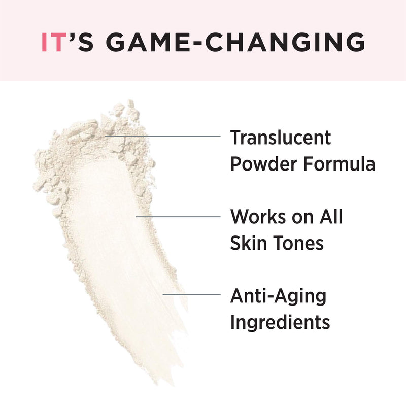 [Australia] - IT Cosmetics Bye Bye Pores - Poreless Finish Loose Setting Powder - Universal Translucent Shade - Contains Anti-Aging Peptides, Silk, Hydrolyzed Collagen & Antioxidants - 0.23 oz 