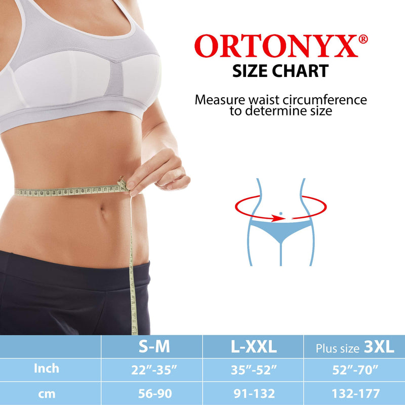 [Australia] - ORTONYX Premium Umbilical Hernia Belt for Men and Women / 6.25" Abdominal Binder with Hernia Support Pad - Navel Ventral Epigastric Incisional and Belly Button Hernias - Beige OX5241-S/M S/M (22"-35") 