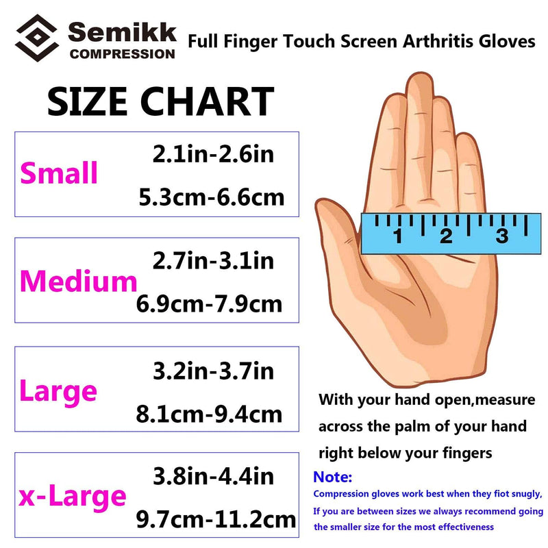 [Australia] - 2 Pairs Copper Compression Full Finger Arthritis Gloves ,Copper Arthritis Glove with Touch Screen Fingers for Men & Women Medium (2 Pair) 