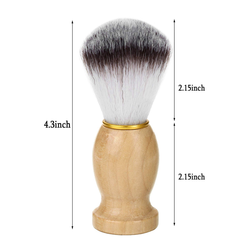 [Australia] - FALETO Shaving Brush Badger Hair Stand Set Professional Stainless Steel Beard Cleaning Stand Holder Stand+bowl+brush 