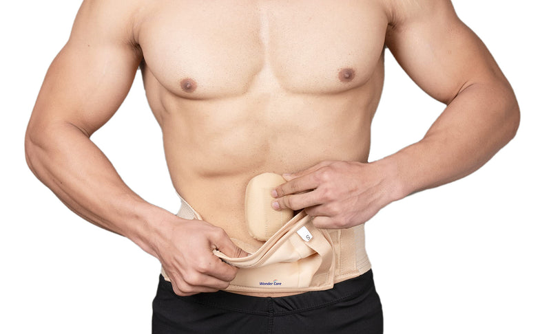 [Australia] - Wonder Care- Umbilical Hernia Support Belt Abdominal Binder for Belly Button Hernias or Navel Hernias, Hernia pain relief Brace-XL Size xl 