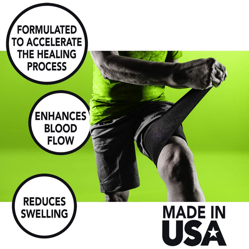 [Australia] - STRIVE Compression Therapy Wrap 6" X 60", Black, Made In The USA 6" x 60" Wrap 