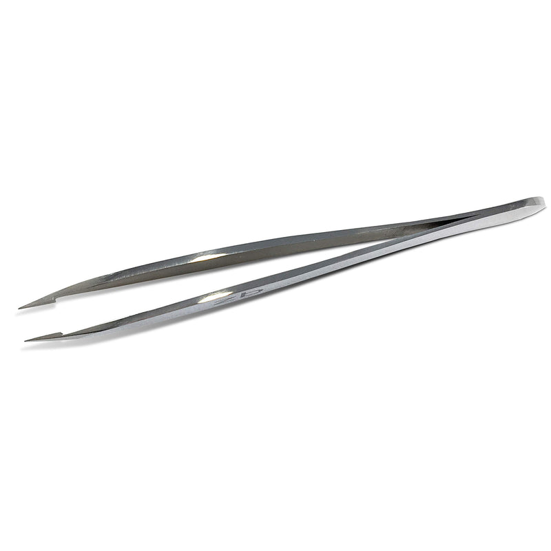 [Australia] - Zizzili Basics Elite Series Pointed Tweezers - Sharp Precision Tips + Surgical Grade Stainless Steel Tweezer for Professional Eyebrow and Facial Hair Removal Mirror Polish 