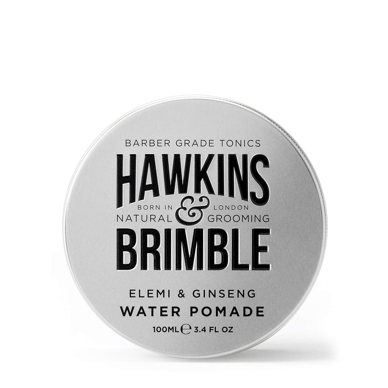 [Australia] - Hawkins & Brimble Mens Water Pomade 100ml - H2O Based Hair Styling/Grooming | Firm Hold Allows for Re Styling | High Shine Non Greasy Finish and Washes Out Easily 