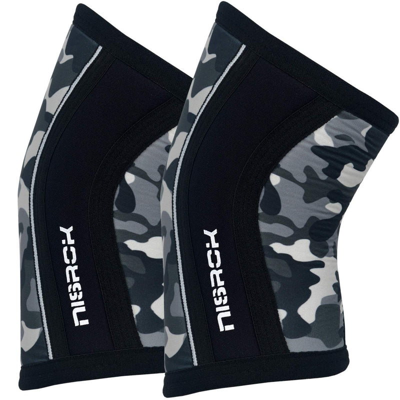 [Australia] - Elbow Sleeves (Pair),Support for Cross Training,Weightlifting,Powerlifting,Basketball and Tennis,5mm Neoprene Compression Brace for Both Women and Men(X-Large) X-Large Camo Grey 