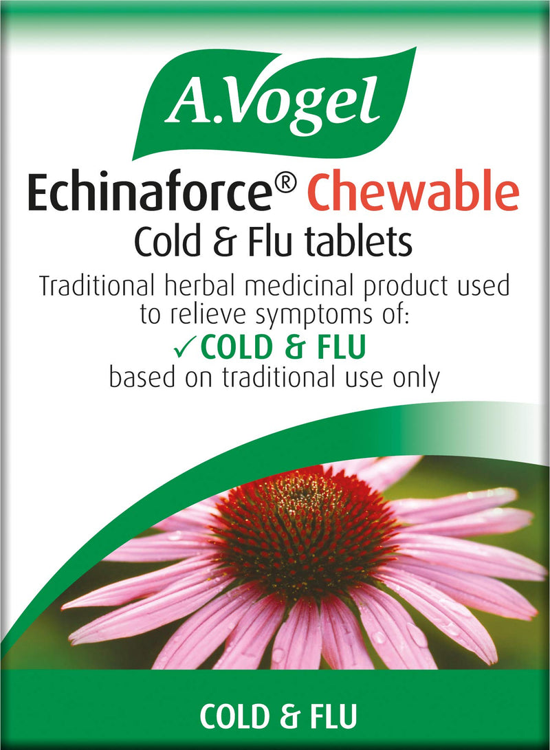 [Australia] - A.Vogel Echinaforce Chewable Cold & Flu Tablets | Relieve Cold & Flu Symptoms | Extracts of Fresh Echinacea | 80 Tablets 80 Count (Pack of 1) 