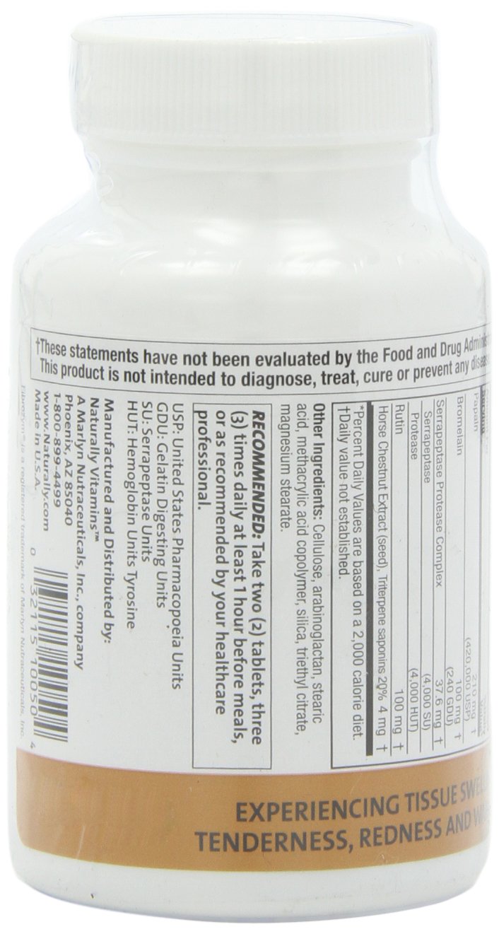 [Australia] - Fibrozym Naturally Vitamins Fibrozym Systemic Protease Supplement 100ct 