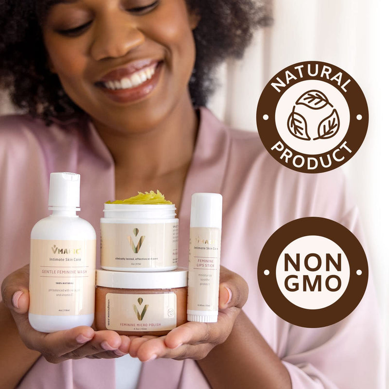 [Australia] - Vmagic Gentle Feminine Wash by Medicine Mama’s Apothecary – pH Balanced to Cleanse and Rejuvenate Intimate Skin with Chamomile, Collagen, Vitamin E and Sage – Hormone Free — 4 oz 