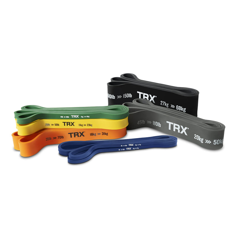 [Australia] - TRX Training Strength Band, Full-Body Resistance Band for Home and Gym Use, Resistance Band for Working Out, (25 lbs - 50 lbs), (Yellow) 