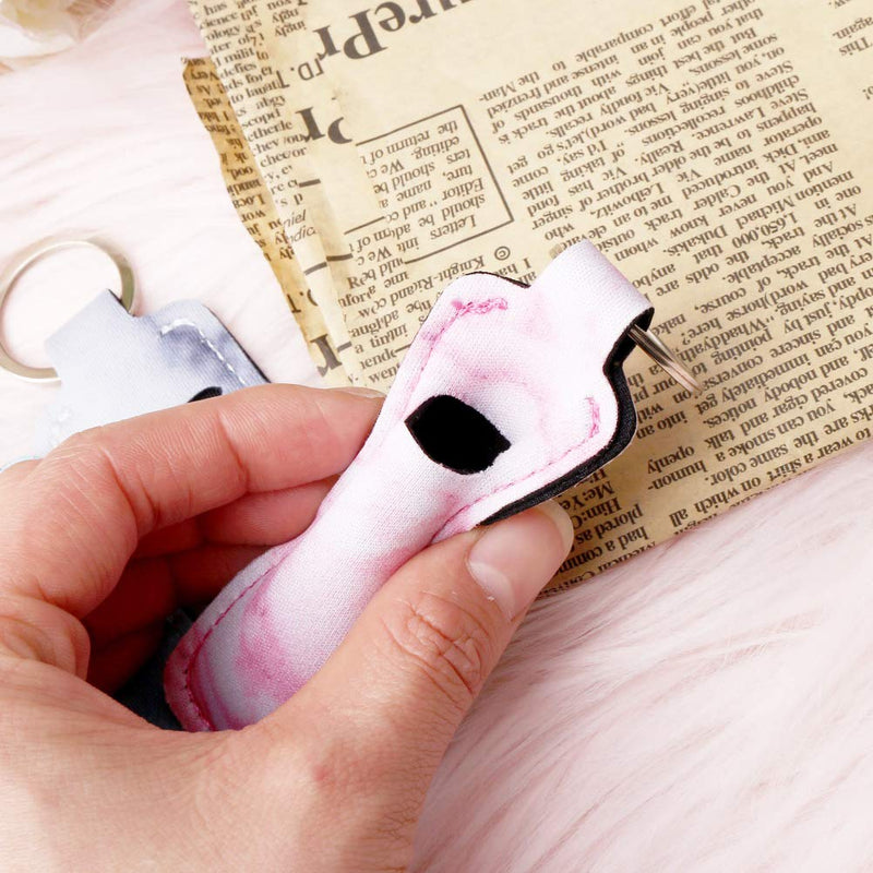 [Australia] - 3 Pcs Marble Chapsticks Holder with Marble Pattern for Lipstick 