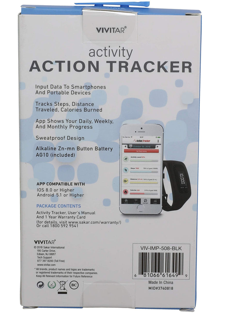 [Australia] - Vivitar Activity Action Tracker - Black 