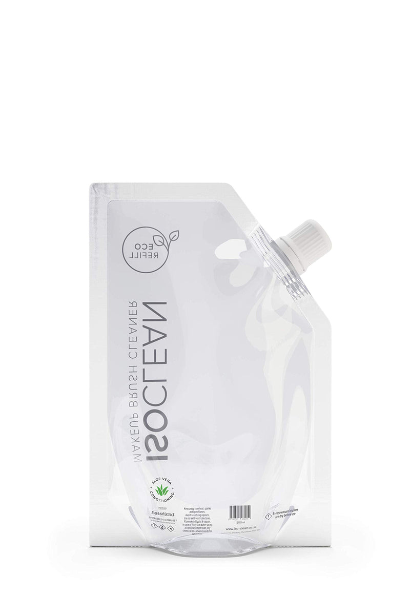 [Australia] - ISOCLEAN® Antibacterial Makeup Brush Cleaner Sanitiser Liquid Eco Friendly Refill Solution 525ml - Vegan Cruelty Free Hygienic Fast Drying, Easy to Use, Professional Cosmetic Grade Works in 60 seconds 