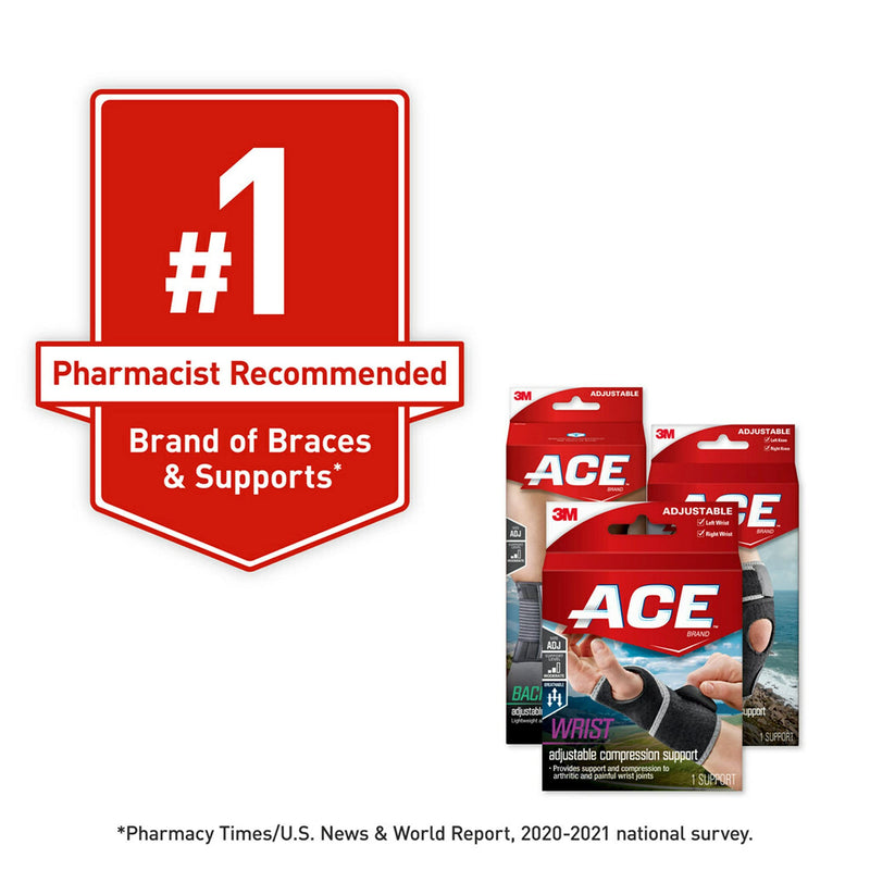 [Australia] - ACE Adjustable Knee Brace with Side Stabilizers Provides Support & Compression to Arthritic and Painful Knee Joints Knee Brace with Dual Side Stabilizers 