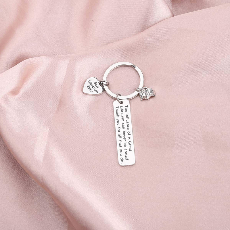 [Australia] - ENSIANTH Librarian Keychain Librarian Retirement Gift Best Librarian Ever Gift Librarian Appreciation Gift 