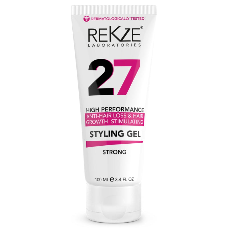 [Australia] - REKZE 27 Anti-Hair Loss & Hair Growth Stimulating Styling Gel Strong, Breakthrough With Capixyl, Argan Oil, Caffeine, Keratin, Proline For Men & Women, Strengthens Hair, Reduces Breakage 