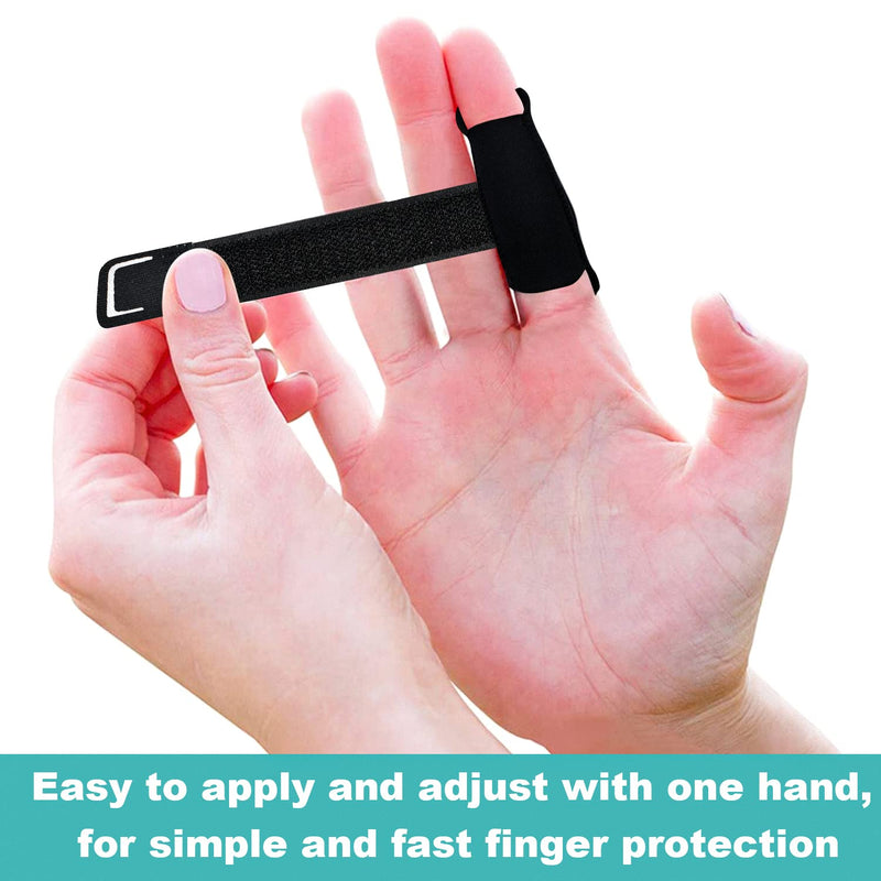 [Australia] - VHOPMORE Finger Splint, Thumb Splint Brace for Finger Support, Trigger Mallet Finger Splints Wraps for Arthritis Sport Injuries Adjustable Finger Sleeves for Sports Basketball Volleyball Tennis - M 