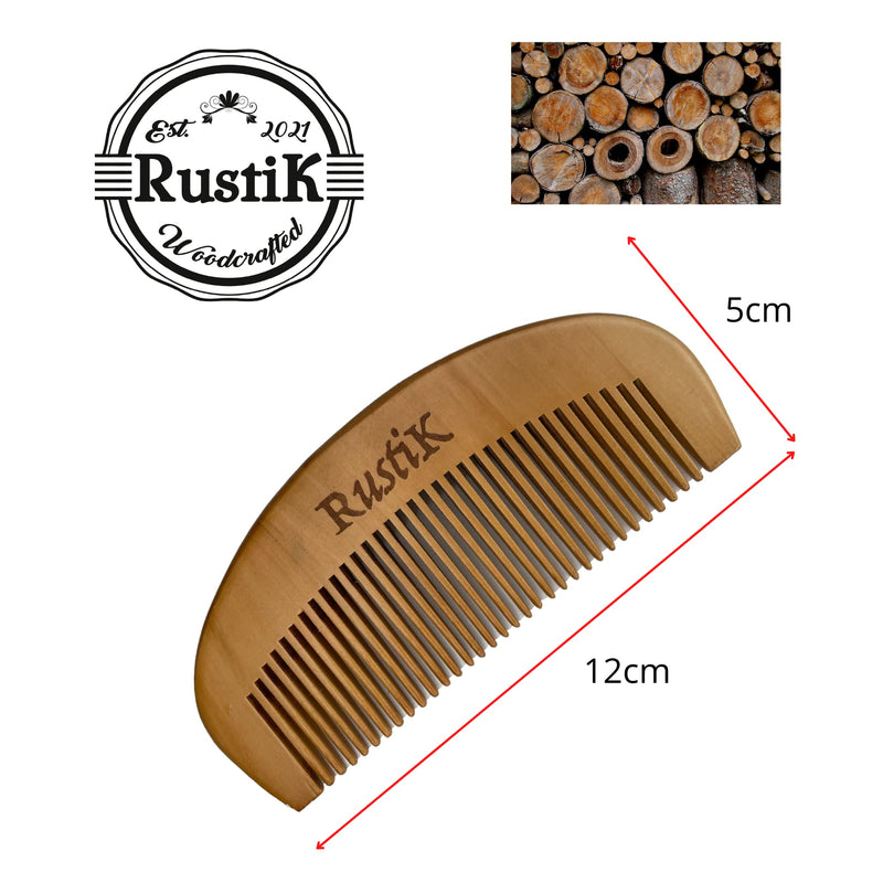 [Australia] - Labour / Birthing Comb by RustiK, Natural Pain Relief, Splinter Free Pear Wood, Acupressure, Can be used with Anxiety or other Pain/Stress Situations. 