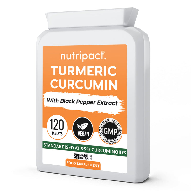 [Australia] - Turmeric Tablets 3200mg with Black Pepper – 95% Curcuminoids – 120 High Strength Curcumin Supplements – Tumeric and Black Pepper Tablets (Not Turmeric Capsules or Powder) – Vegan & Gluten Free 