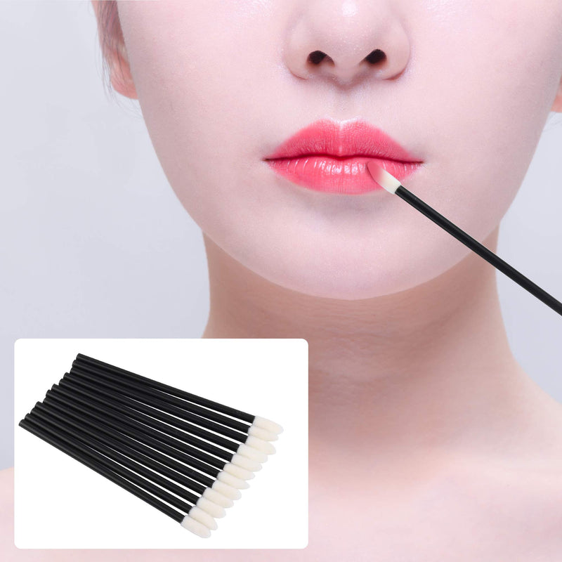 [Australia] - 400PCS Disposable Lip Brushes Lip Gloss Applicators Make Up Brush Lipstick Lip Gloss Wands Makeup Applicators Brushes Applicator Tool Makeup Beauty Tool Kits Disposable Lip Brushes Tool Kits Black 