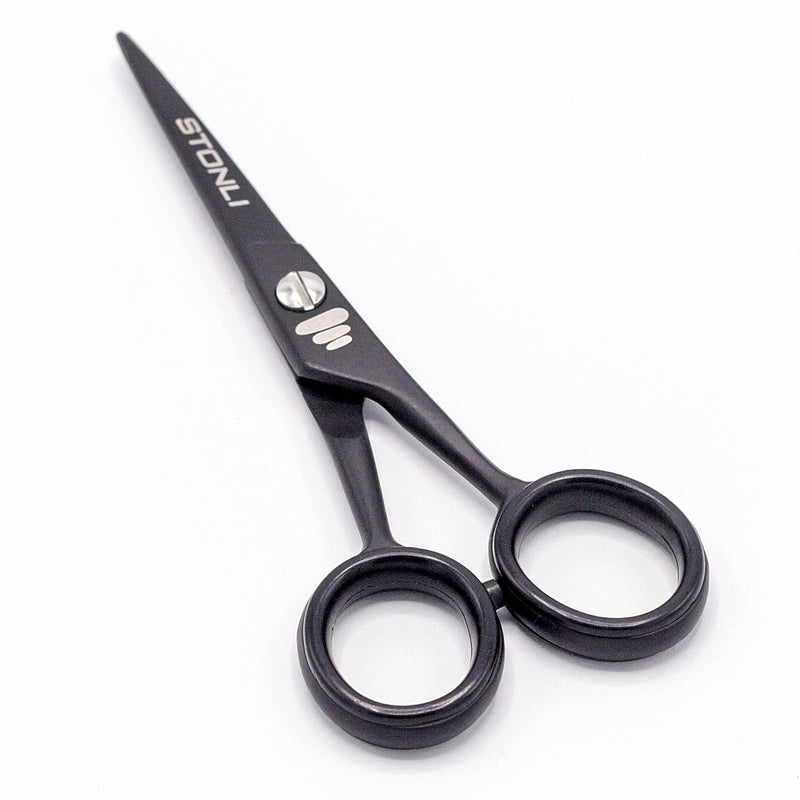 [Australia] - STONLI 4.5 inches Beard and Moustache Scissors - Ear and Nose Hair Trimming Stainless Steel Scissors, Safety Use for Eyebrows, Eyelashes, and Ear Hair 