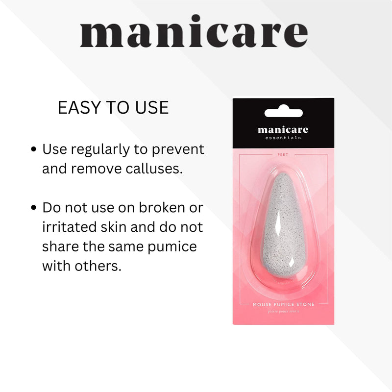 [Australia] - Manicare Mouse Pumice Stone, for the use of eliminating dry skin from the feet,1 Count (Pack of 1),MANMAN503 
