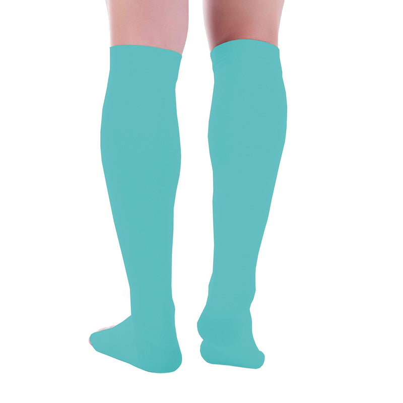 [Australia] - Doc Miller Toeless Compression Socks Women Men - 1 Pair 20-30mmHg, Recovery from Shin Splints, Joints Inflammation X-Large Tall Teal 