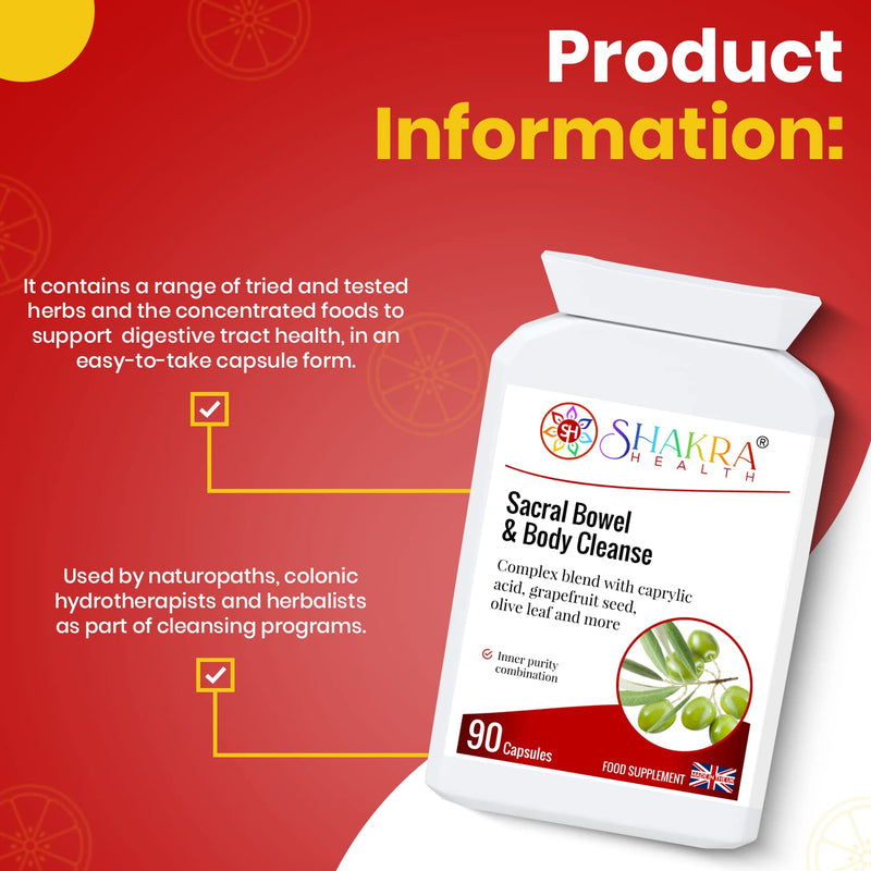[Australia] - Sacral Bowel & Body Cleanse | Gastrointestinal Cleanse Support - Spirituality, Science & Supplements by Shakra Health 