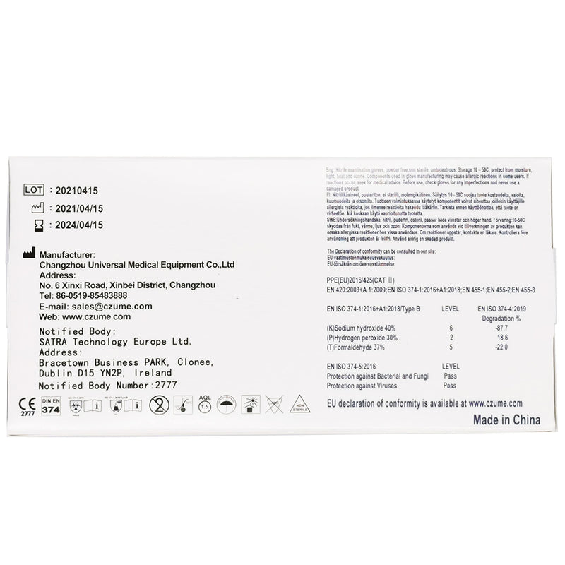 [Australia] - Nitrile Gloves Disposable Powder Free Premium Blue | Medical, tattoo parlours, food handling, cosmetics, industrial, general health & safety etc M (Pack of 100) 