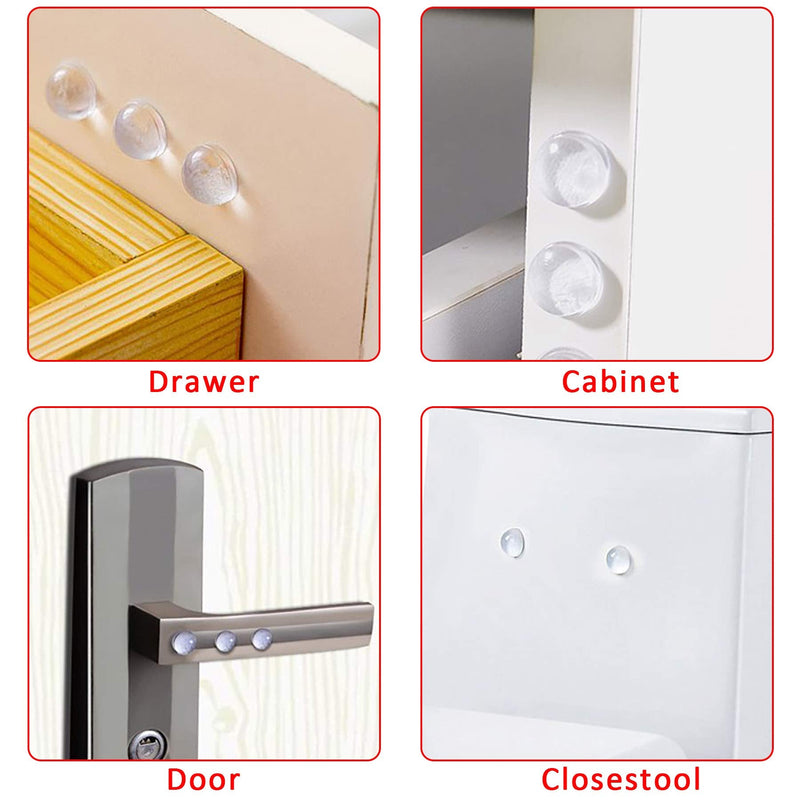[Australia] - AUSTOR 318 Pieces Rubber Feet, Noise Dampening Buffer Pads Clear Rubber Pads Self Stick Bumper Pads for Doors, Cabinets, Drawers, Glass, Electrical Appliances 