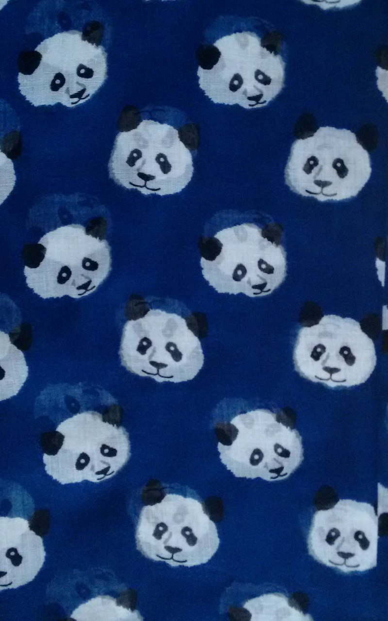 [Australia] - GlamLondon Panda Print Scarf Large Size Fashionable Cute Pandas Animal Printed Women Wrap Navy Blue 