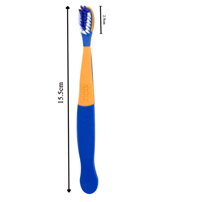 [Australia] - HOVUK® Pack of 5 Kids Manual 15.7cm Toothbrushes, Soft and Gentle Bristles, Children Travel Tooth Brushes, Non Toxic Bright Colours 3+Years 5 Pack 