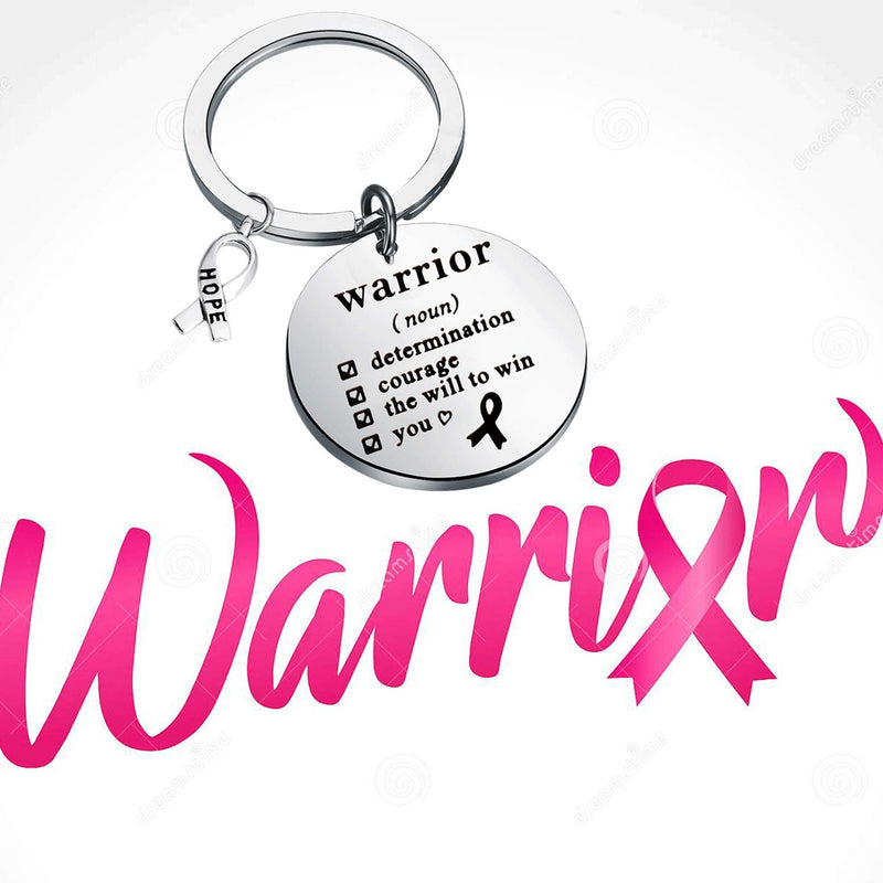 [Australia] - WSNANG Cancer Survivor Gift Warrior Determination Courage The Will to Win Keychain Cancer Fighter Gift Cancer Awareness Gift Survivor Inspirational Hope Gifts warrior keychain 