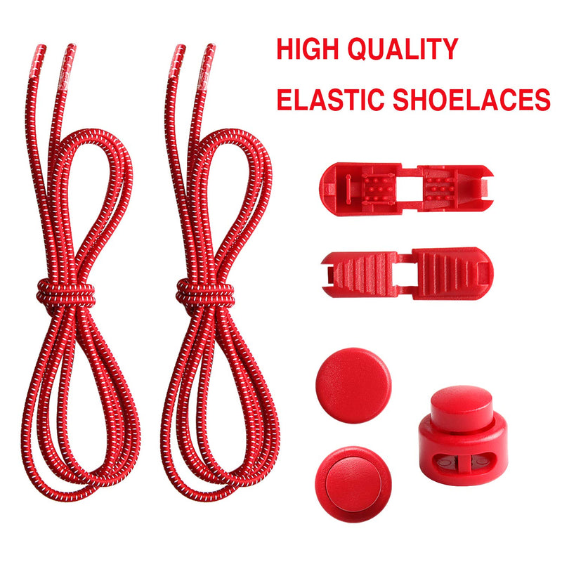[Australia] - UPINS 10 Pairs Elastic Shoe Laces No Tie Adjustable Tieless Rubber Shoelaces 