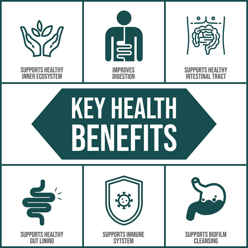[Australia] - Body Ecology EcoOxyZyme | Multi-Enzyme Digestive Supplement | Supports Immune System & Gut Health | Helps Disrupt Biofilm Buildup | 60 Capsules 